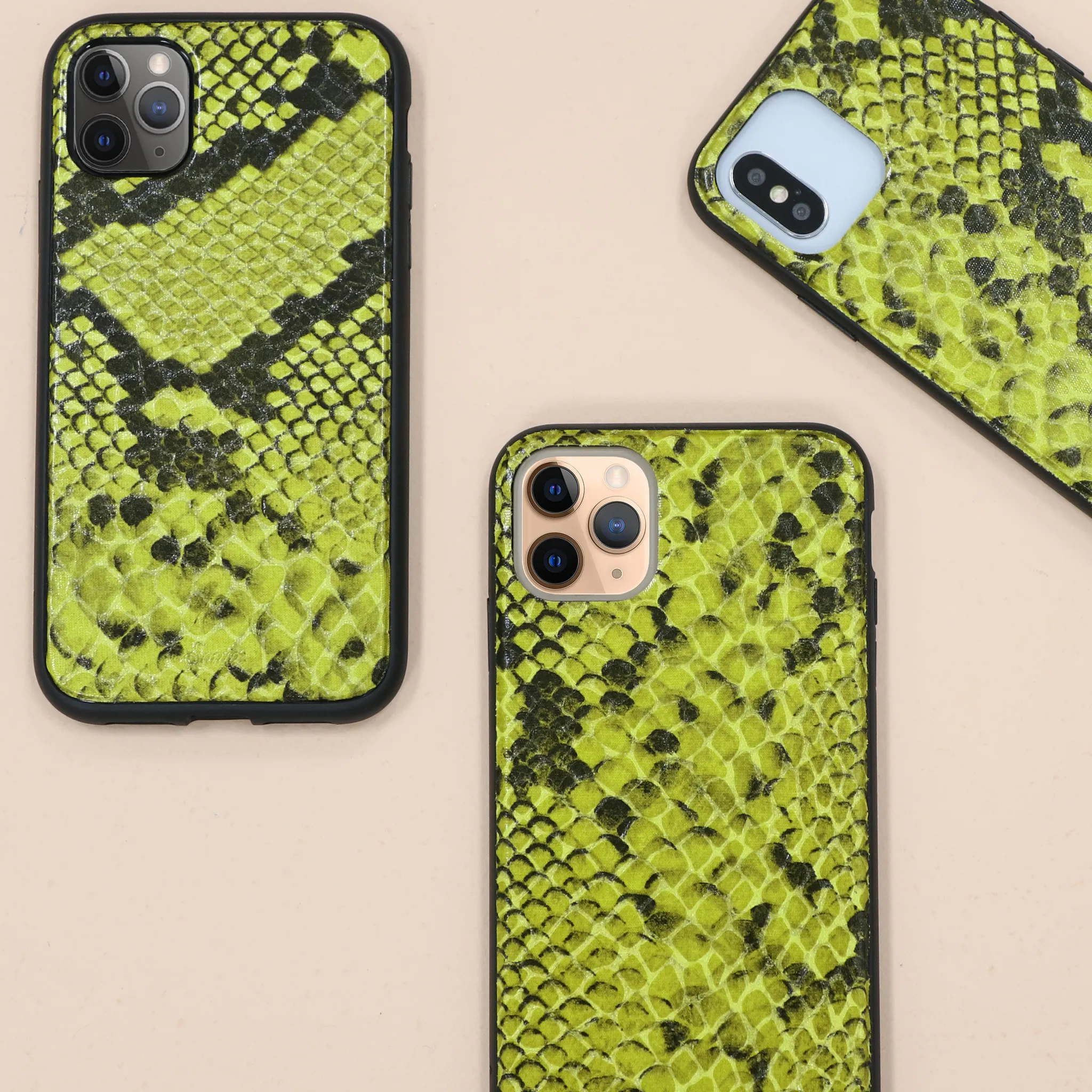 Neon Green Python iPhone Case