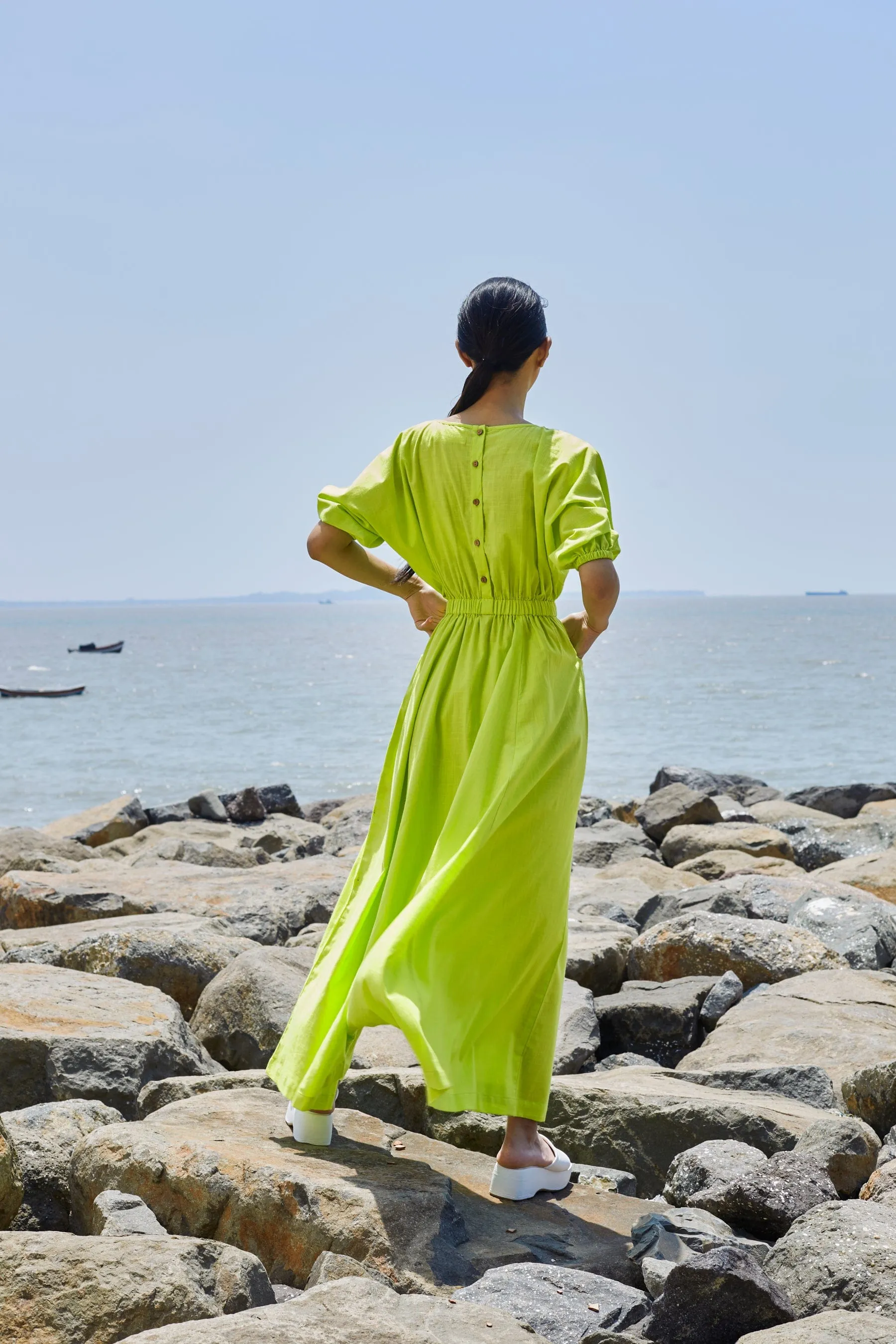 Neon Green Sphara Jumpsuit (Ready to Ship)