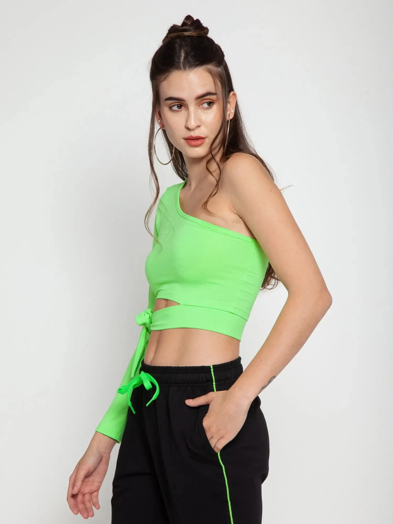 Neon Green Tie-top