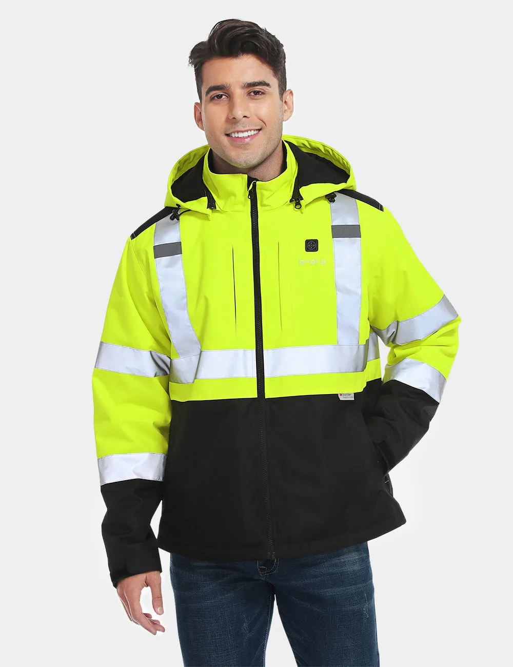 (Open-Box) Men's Heated High-Visibility Work Jacket (Battery Set Not Included)