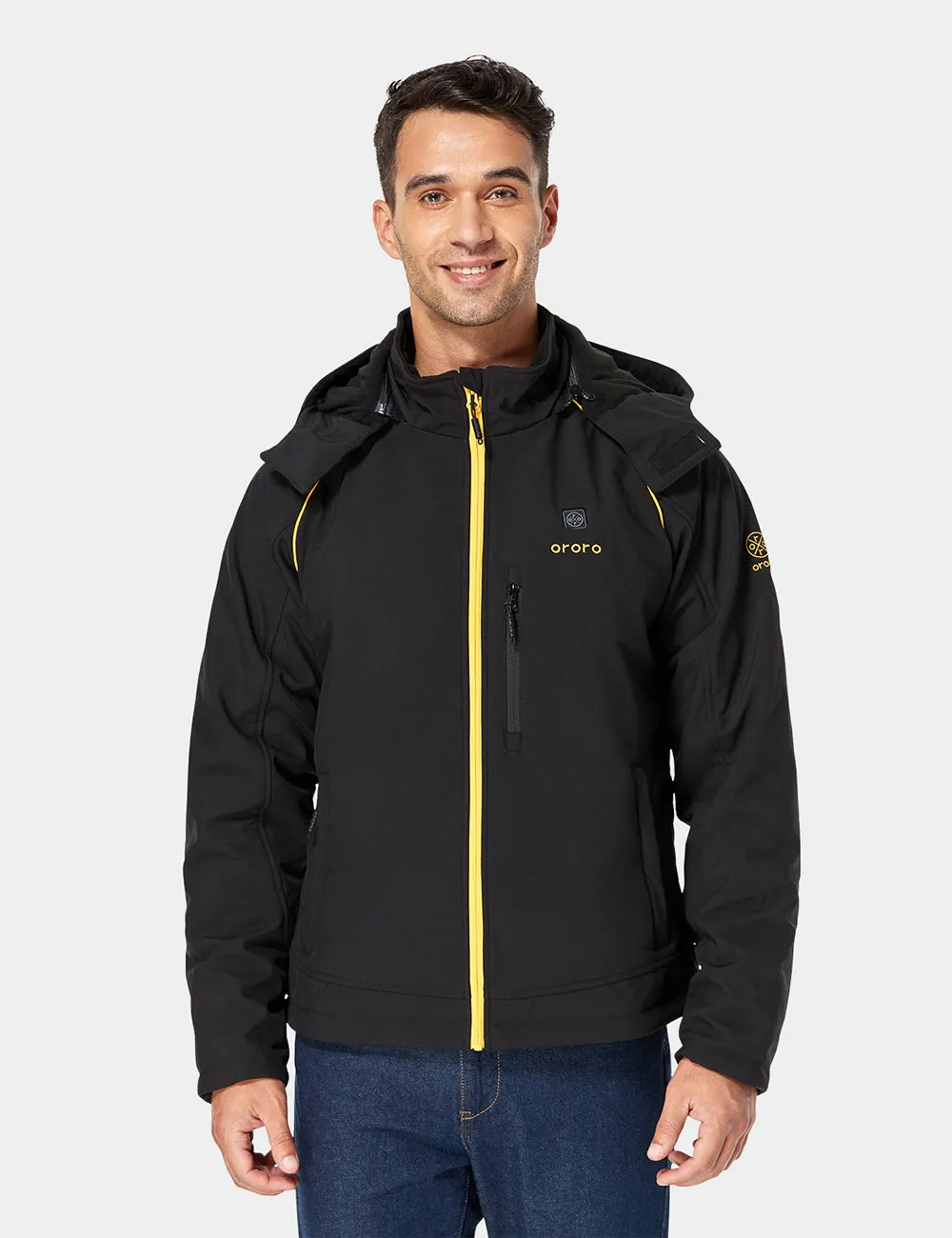 (Open-box) Men's Heated Jacket  with B19G Battery - Black & Gold