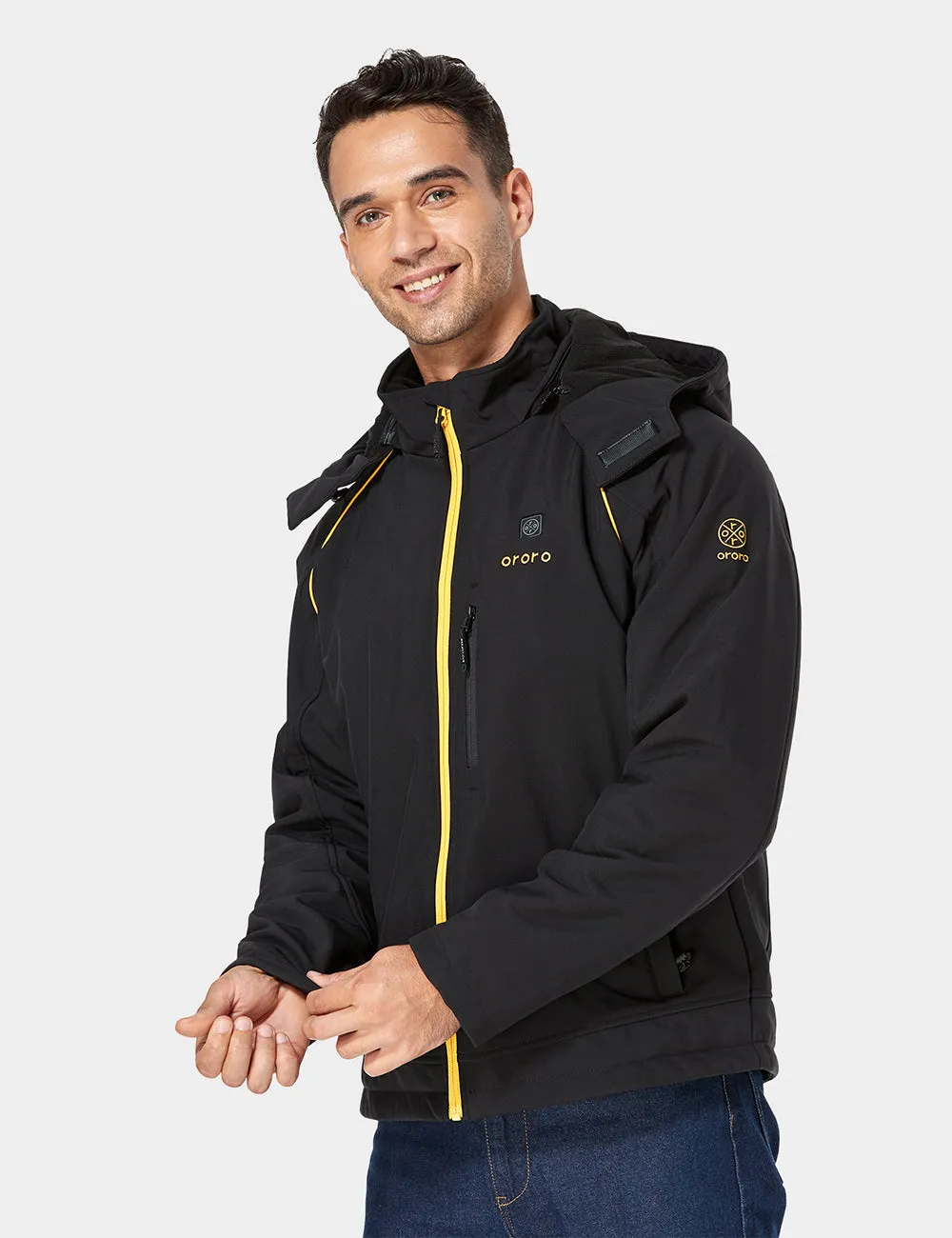 (Open-box) Men's Heated Jacket  with B19G Battery - Black & Gold