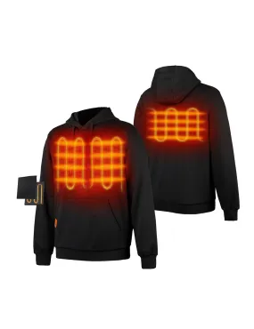 (Open-box) Unisex Heated Pullover Hoodie with Heating on Chests with B19G Battery