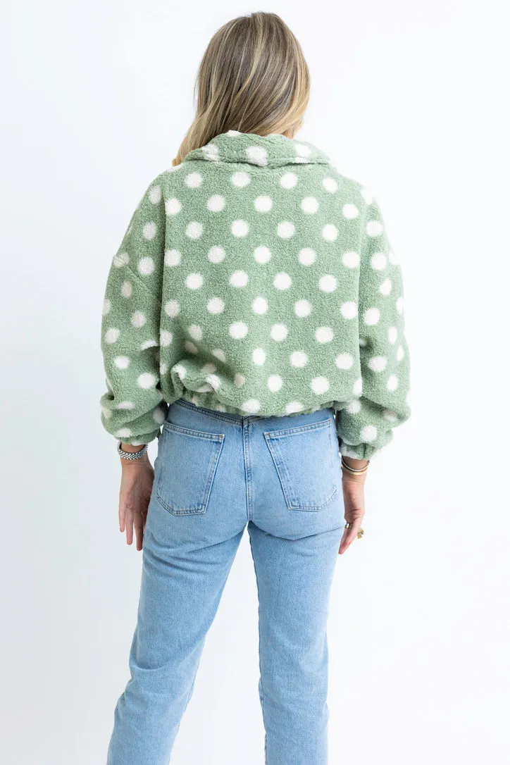 Polka Dot Fleece Jacket