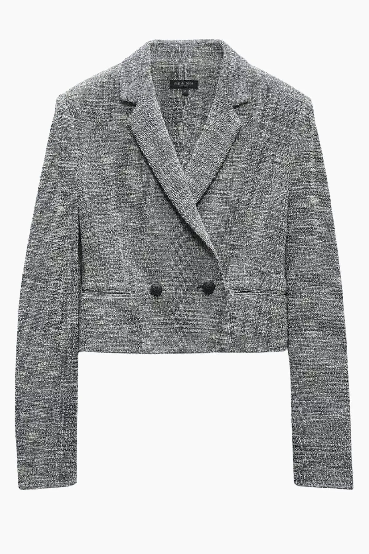 Rag & Bone Josie Italian Tweed Blazer - Navy/ White/ Multi