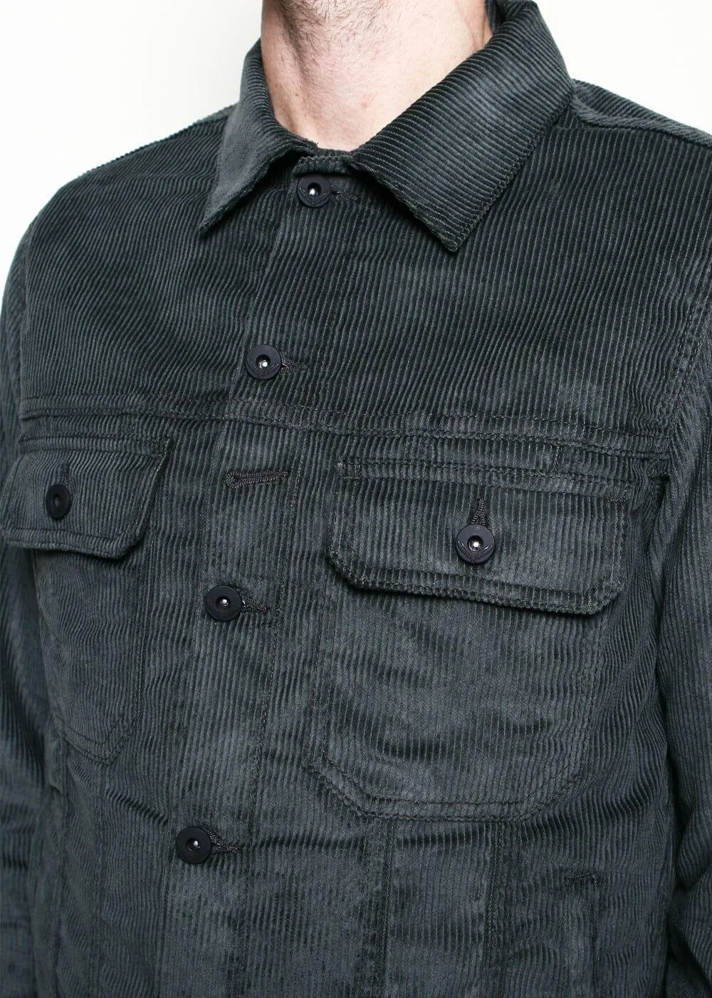 Rogue Territory - Cruiser Jacket Grey Corduroy