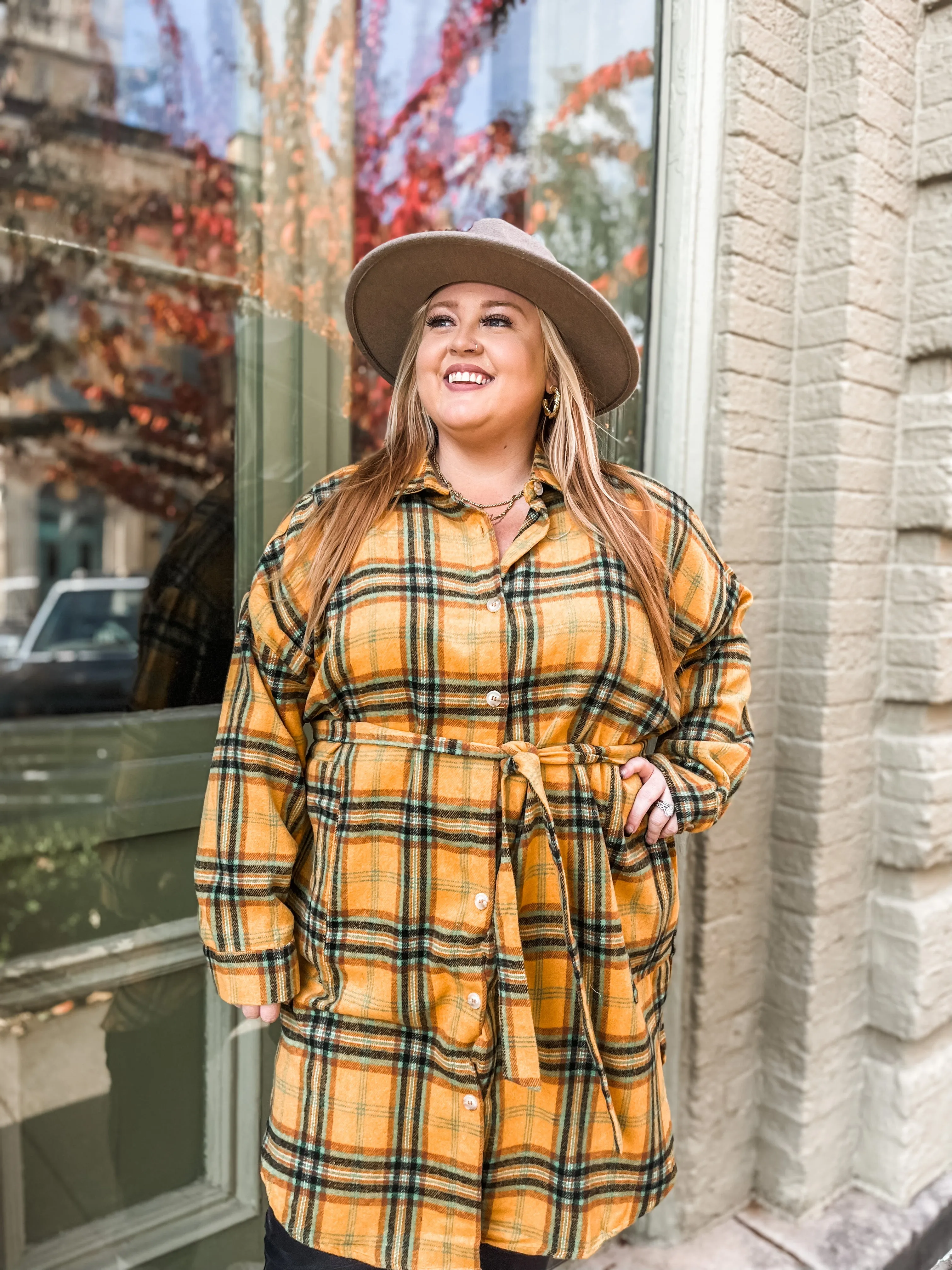 School Girl Flannel Jacket PLUS