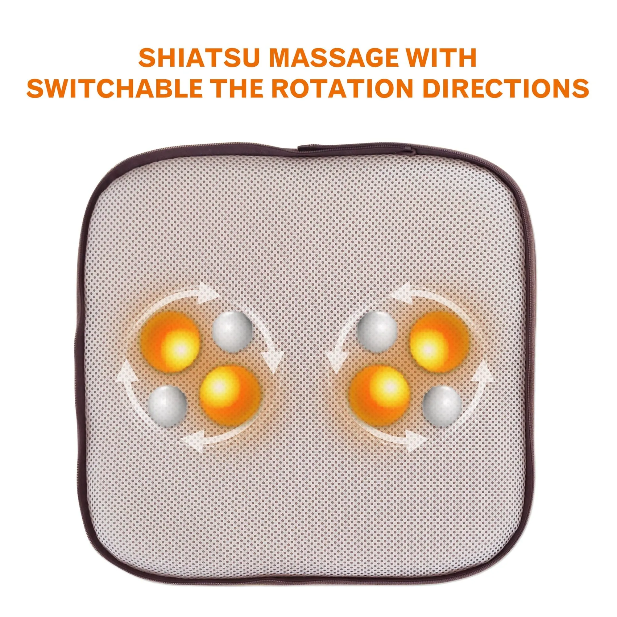 Shiatsu Foot Massager with Heat,Heated Feet warmer and Back Massager - 522SP