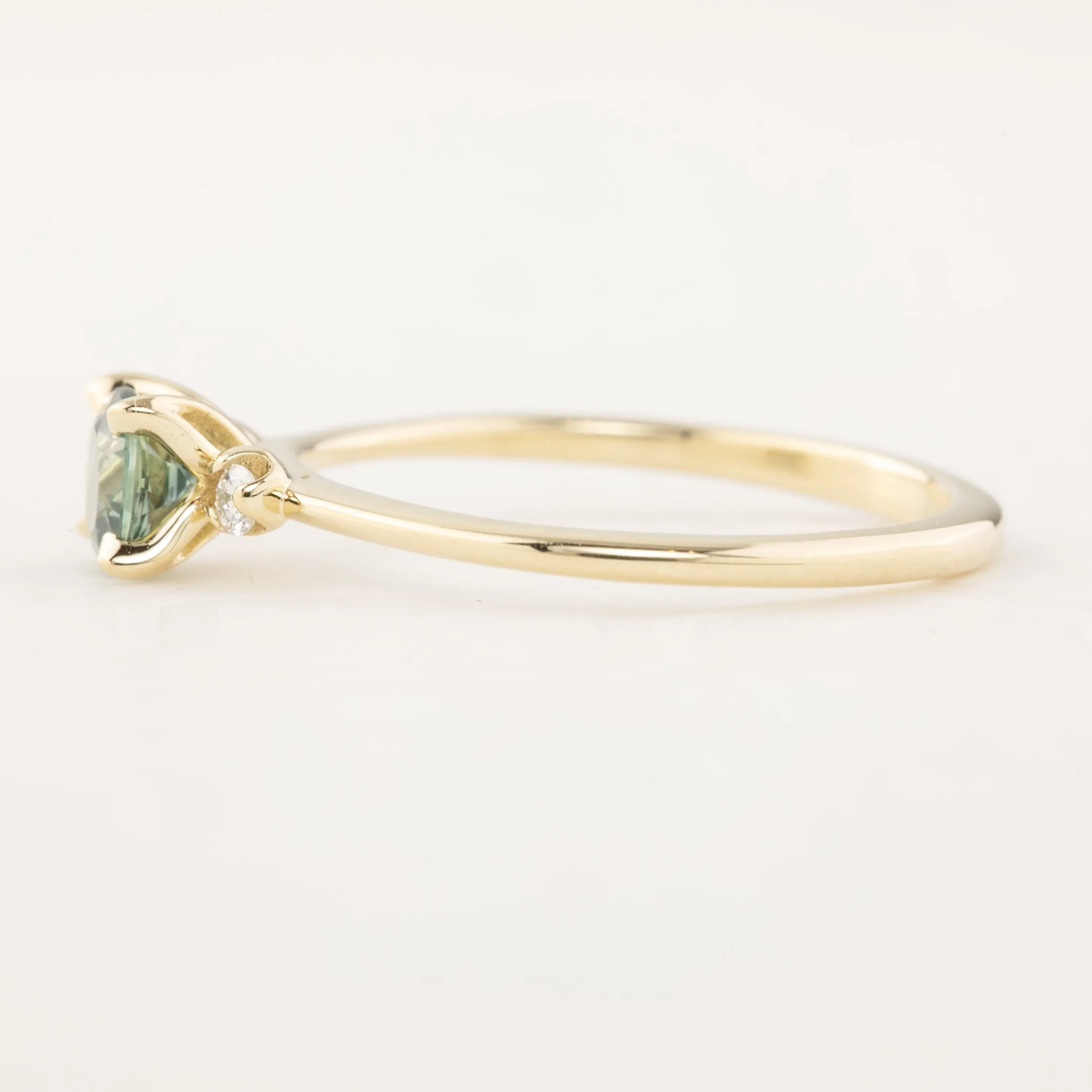 Sofia Ring - 0.72ct Green Sapphire (One of a Kind)