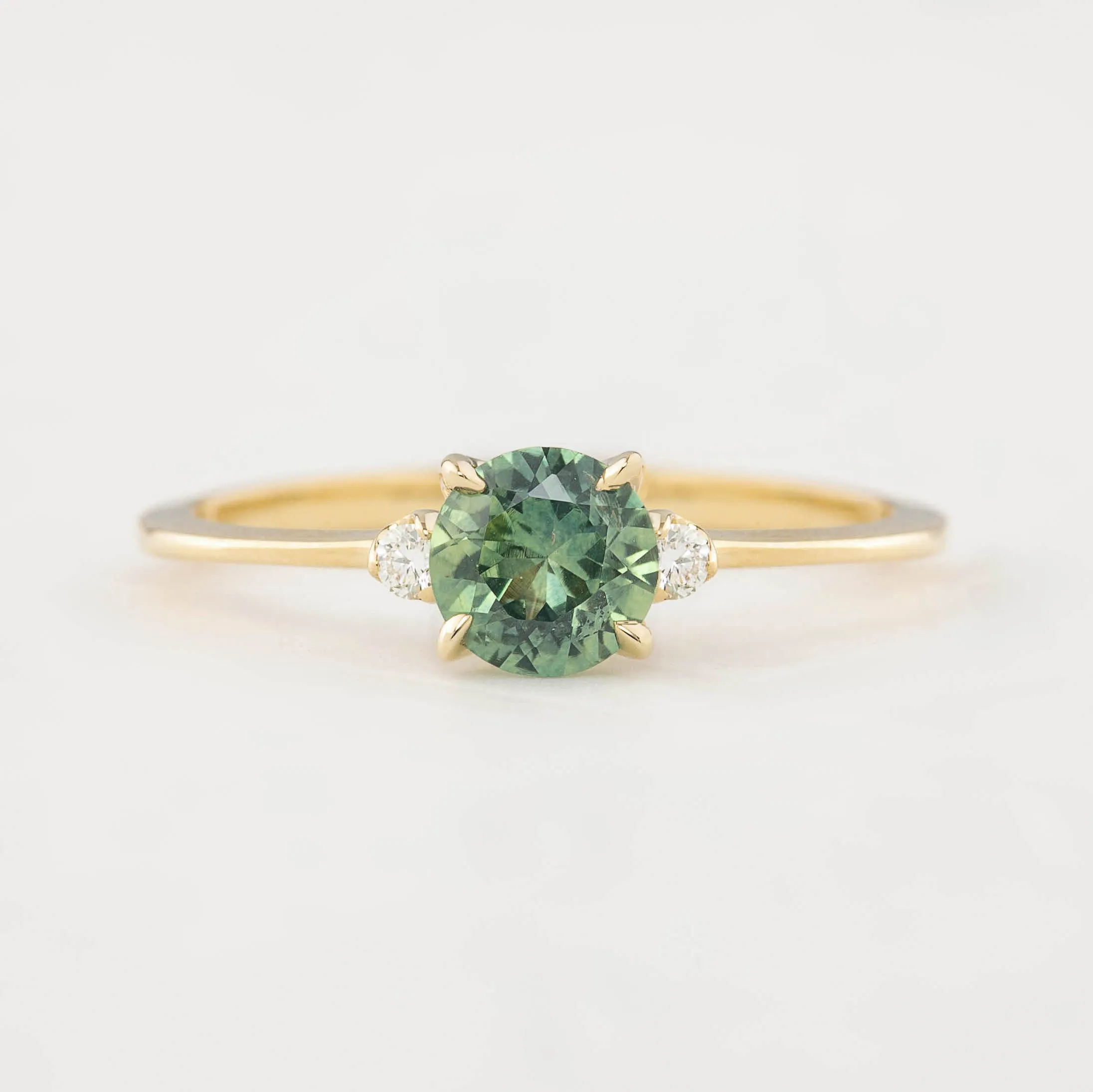 Sofia Ring - 0.72ct Green Sapphire (One of a Kind)