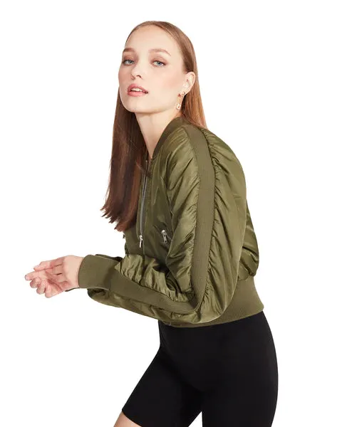 Womens Olive Green Steve Madden Eva Jacket - Stylish and Versatile Outerwear