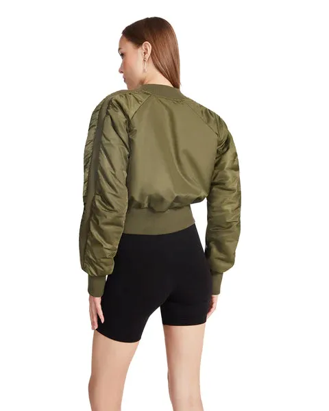 Womens Olive Green Steve Madden Eva Jacket - Stylish and Versatile Outerwear