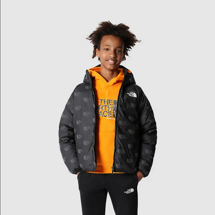 The North Face North Down Boys' Reversible Hooded Jacket NF0A7WOPJK3 black