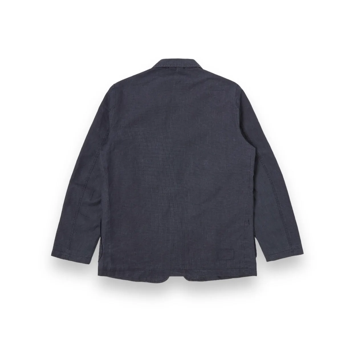 Universal Works Three Button Jacket 30500 linen mix puppytooth navy