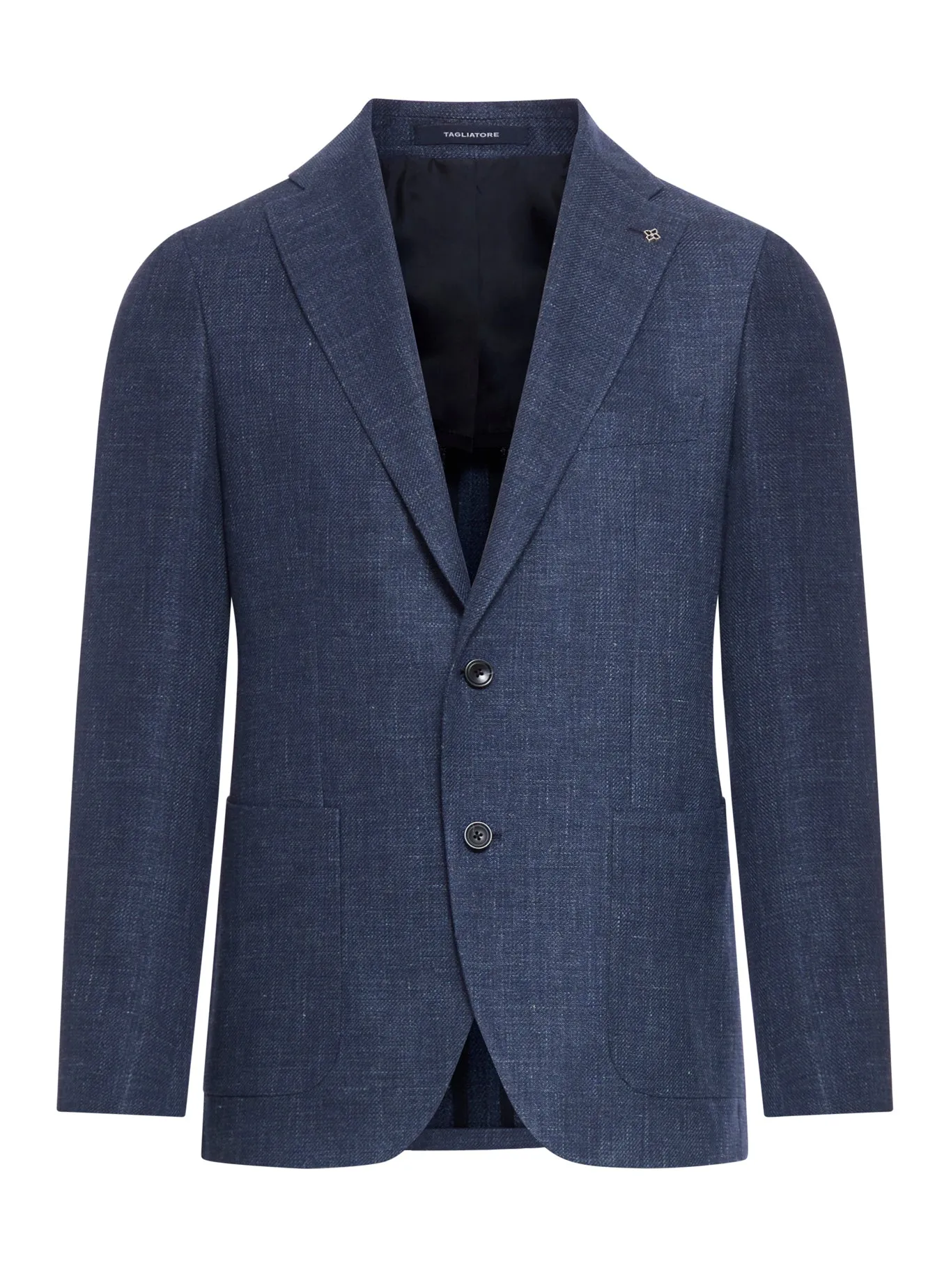 unstructured single-breasted jacket