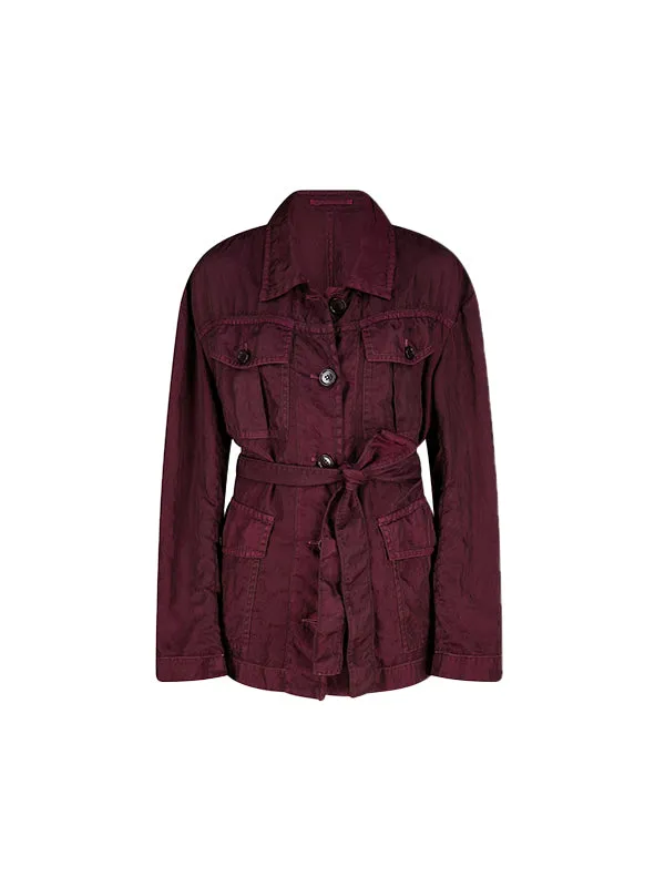 Vados Jacket in Burgundy