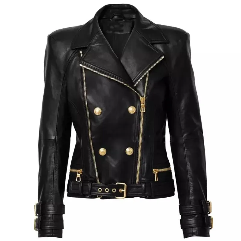 Vegan Leather Biker Jacket