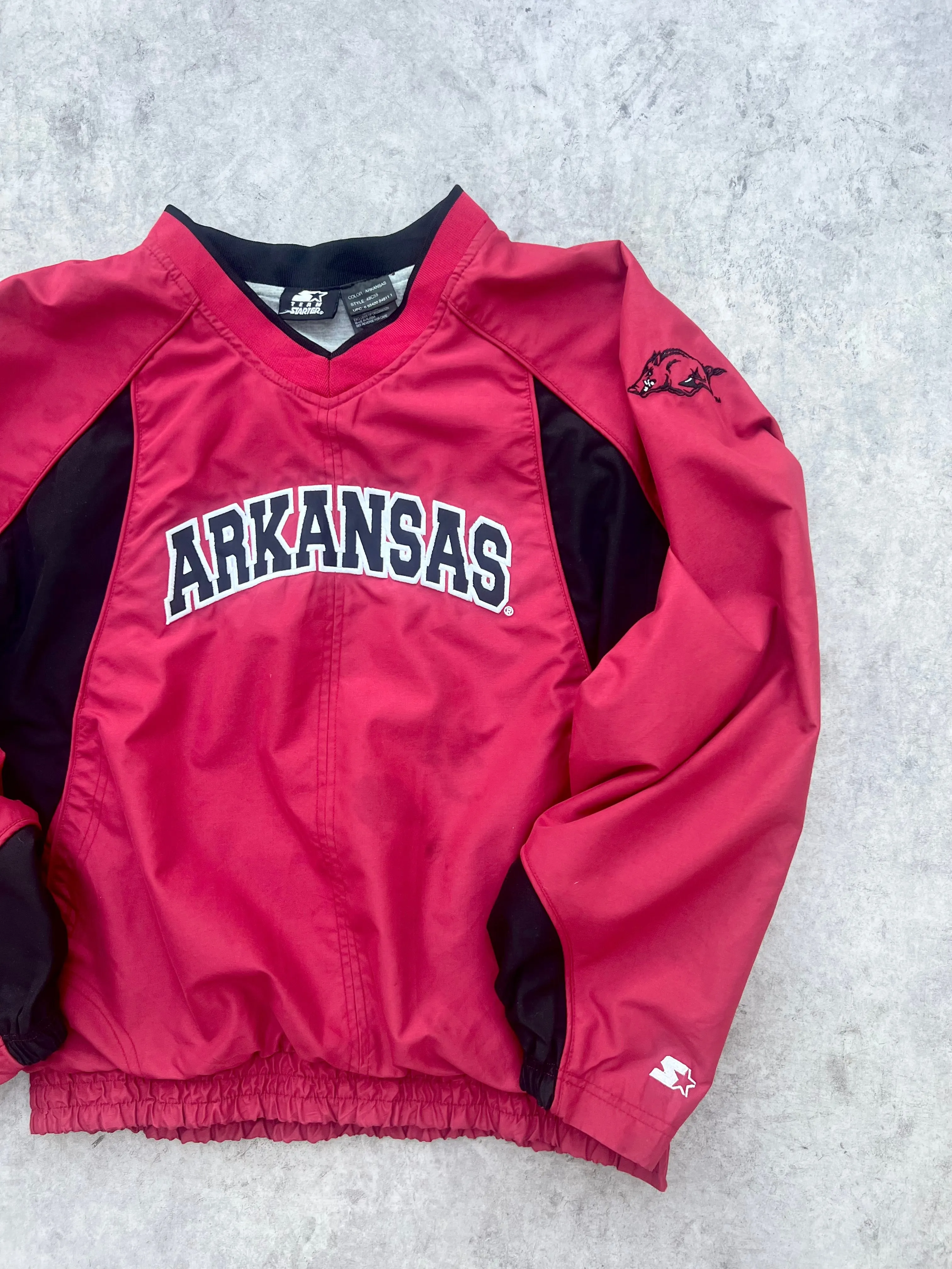 Vintage Arkansas Starter Pullover Jacket (S)