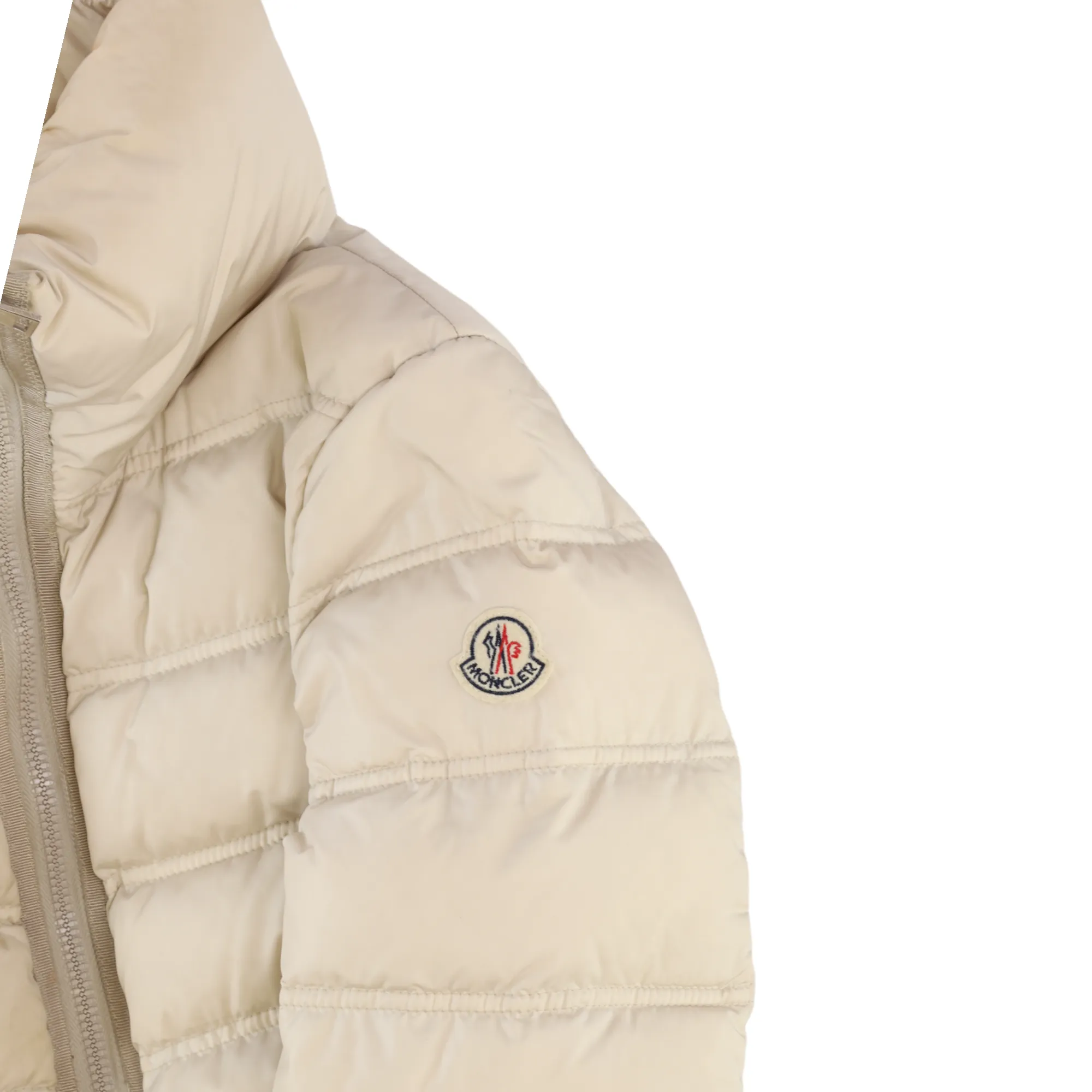 Women's Alouette Belted Down Jacket Cream Size 3 / UK 14