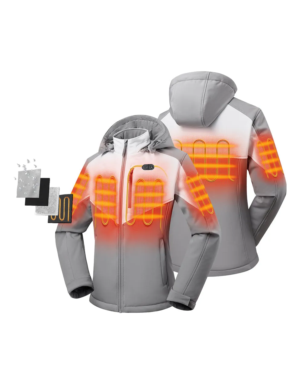 Women's Heated Dual Control Jacket with 5 Heating Zones (Chest Heating) (Apparel Only)